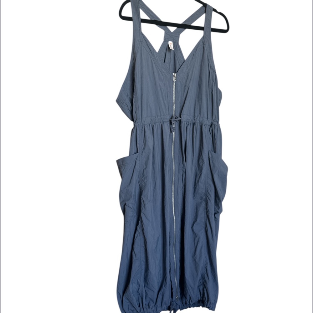 Anthropologie Daily Practice- Free Fall Midi Dress- Slate blue/gray - Picture 2 of 8